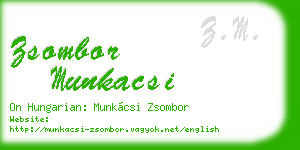 zsombor munkacsi business card